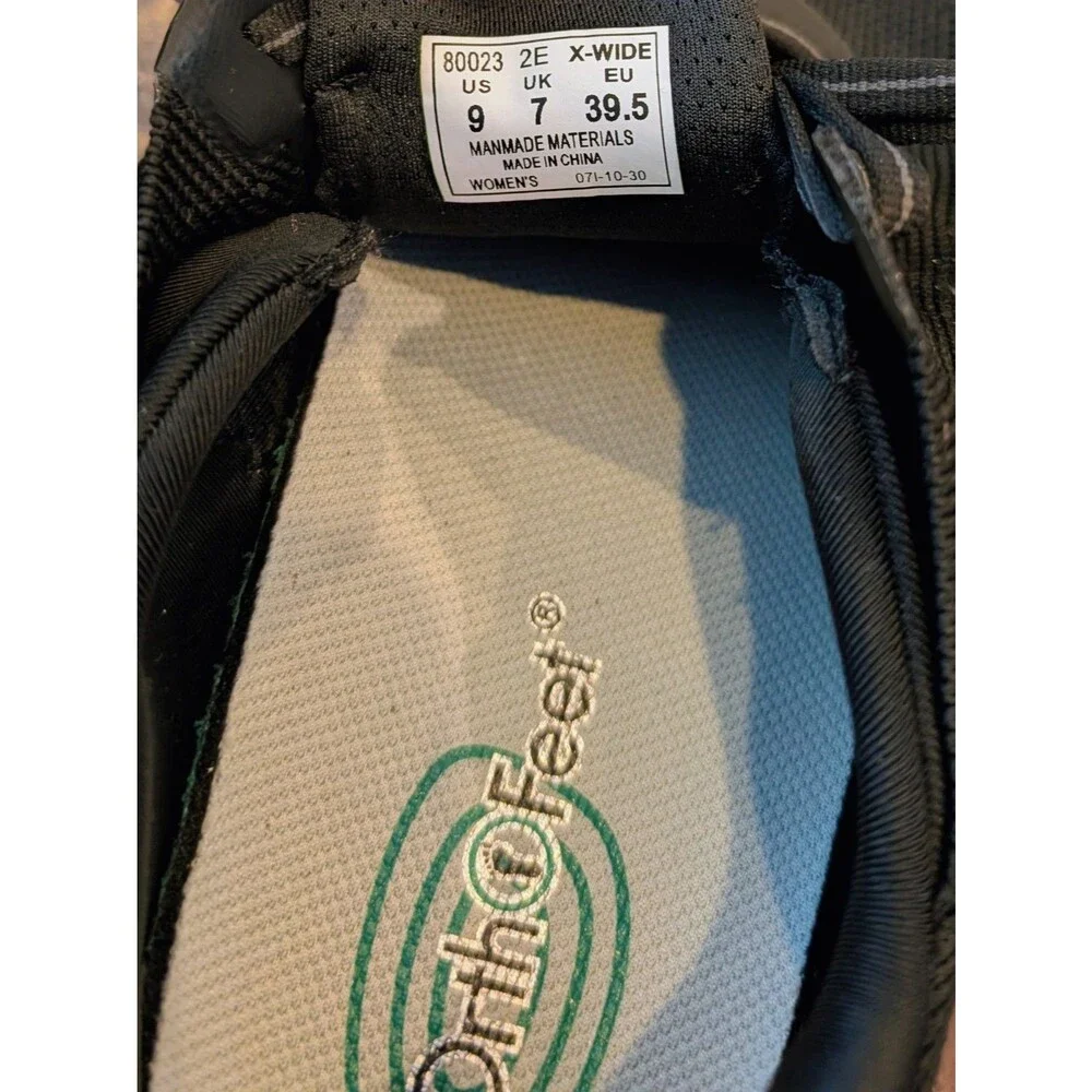 NEW Orthofeet Nira Women's Hands Free Black Orthotic Sneakers ~ Size 9 X-Wide EE - Picture 6 of 6
